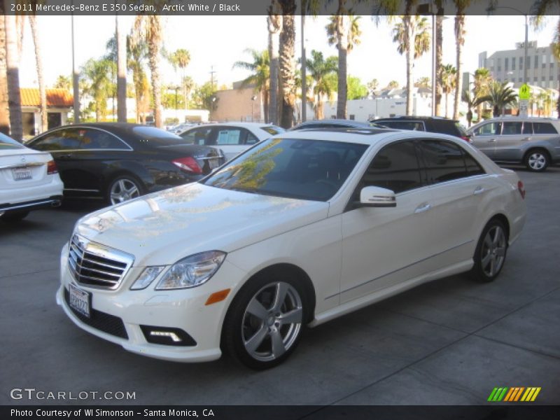 Arctic White / Black 2011 Mercedes-Benz E 350 Sedan