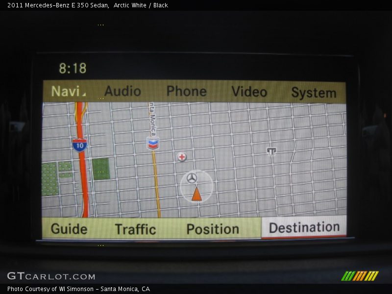 Arctic White / Black 2011 Mercedes-Benz E 350 Sedan