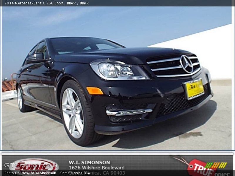 Black / Black 2014 Mercedes-Benz C 250 Sport