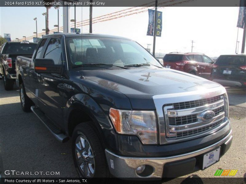 Blue Jeans / Steel Grey 2014 Ford F150 XLT SuperCab