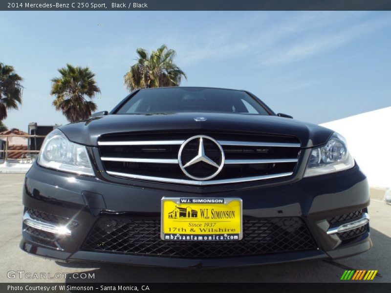 Black / Black 2014 Mercedes-Benz C 250 Sport