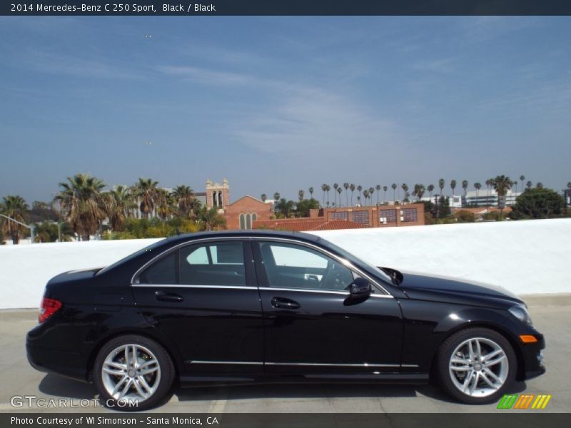 Black / Black 2014 Mercedes-Benz C 250 Sport