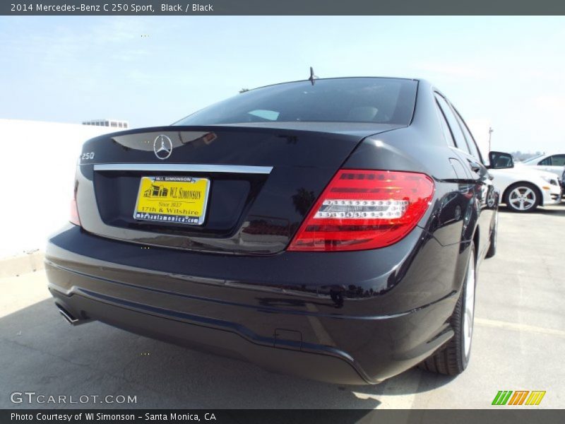 Black / Black 2014 Mercedes-Benz C 250 Sport