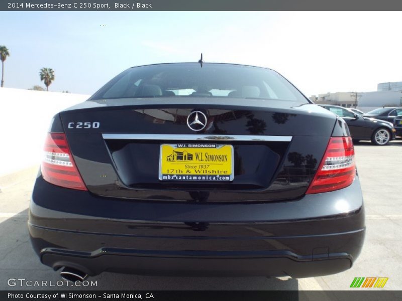 Black / Black 2014 Mercedes-Benz C 250 Sport