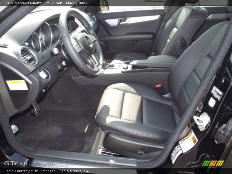Black / Black 2014 Mercedes-Benz C 250 Sport