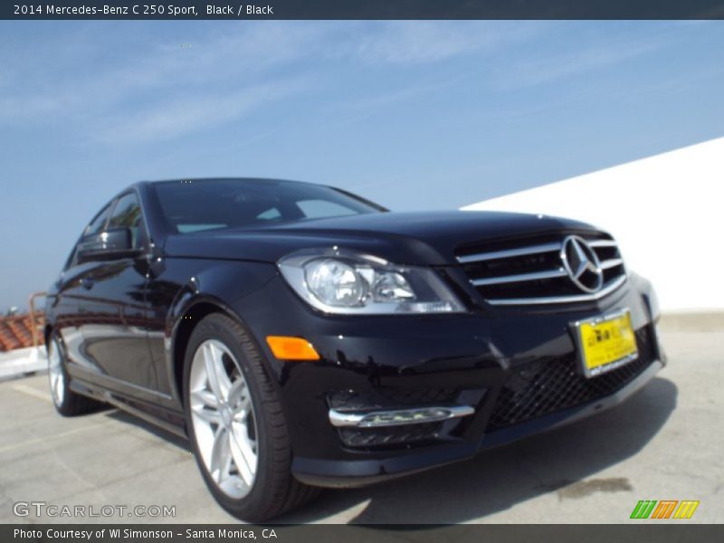 Black / Black 2014 Mercedes-Benz C 250 Sport