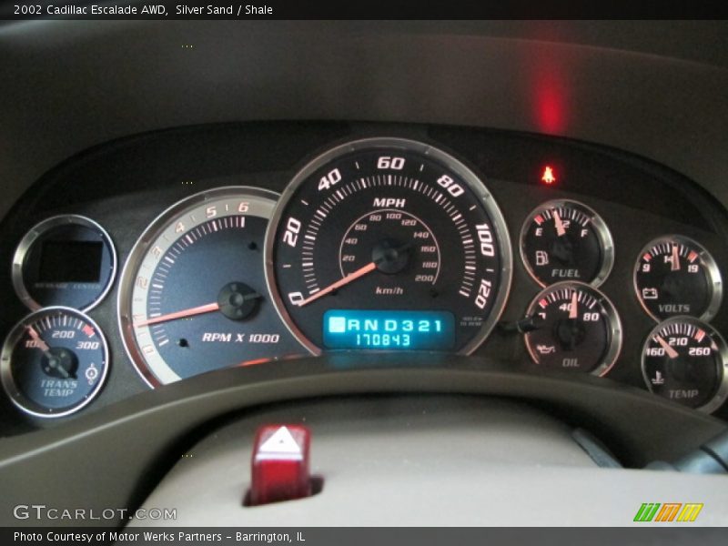 Silver Sand / Shale 2002 Cadillac Escalade AWD