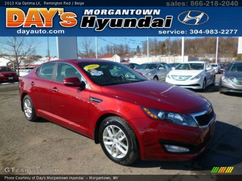 Remington Red / Beige 2013 Kia Optima LX
