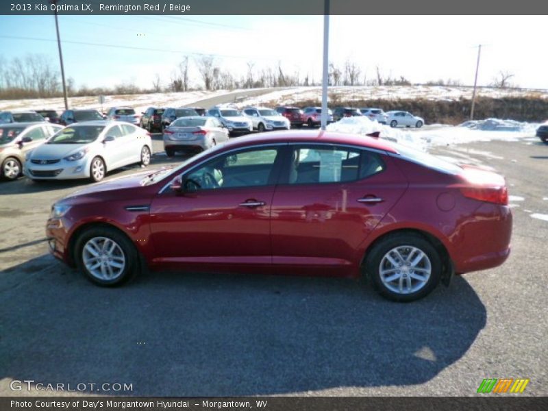 Remington Red / Beige 2013 Kia Optima LX
