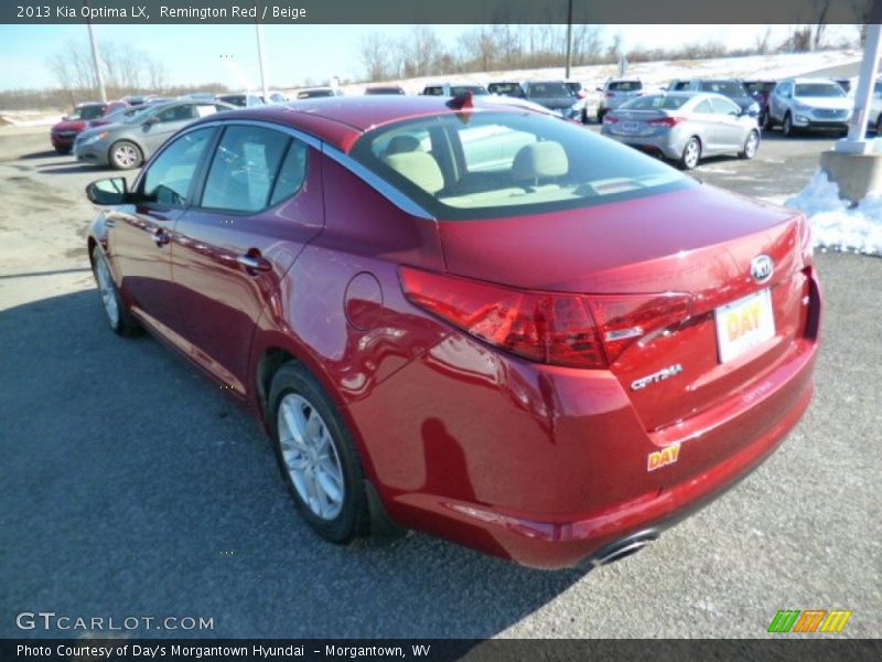 Remington Red / Beige 2013 Kia Optima LX