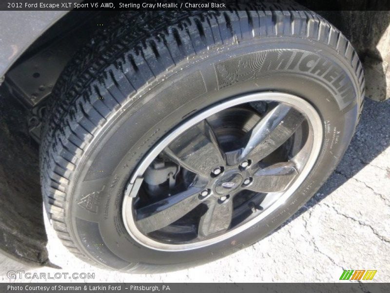 Sterling Gray Metallic / Charcoal Black 2012 Ford Escape XLT Sport V6 AWD