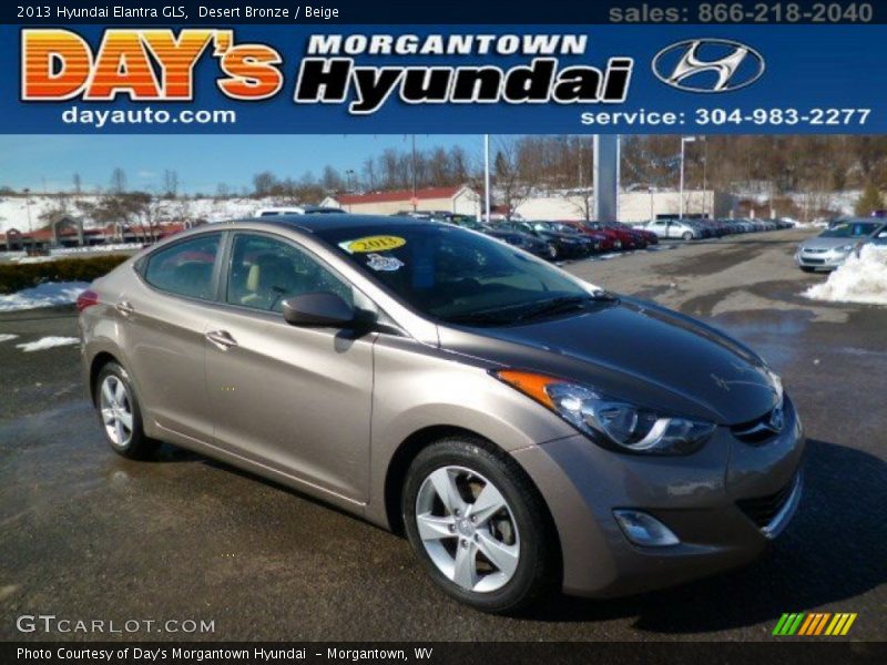 Desert Bronze / Beige 2013 Hyundai Elantra GLS