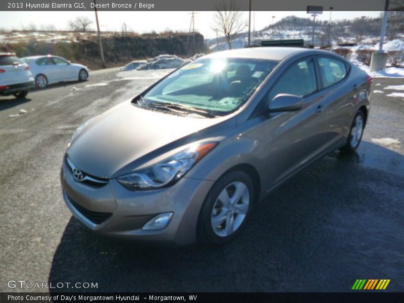 Desert Bronze / Beige 2013 Hyundai Elantra GLS