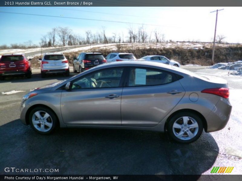 Desert Bronze / Beige 2013 Hyundai Elantra GLS