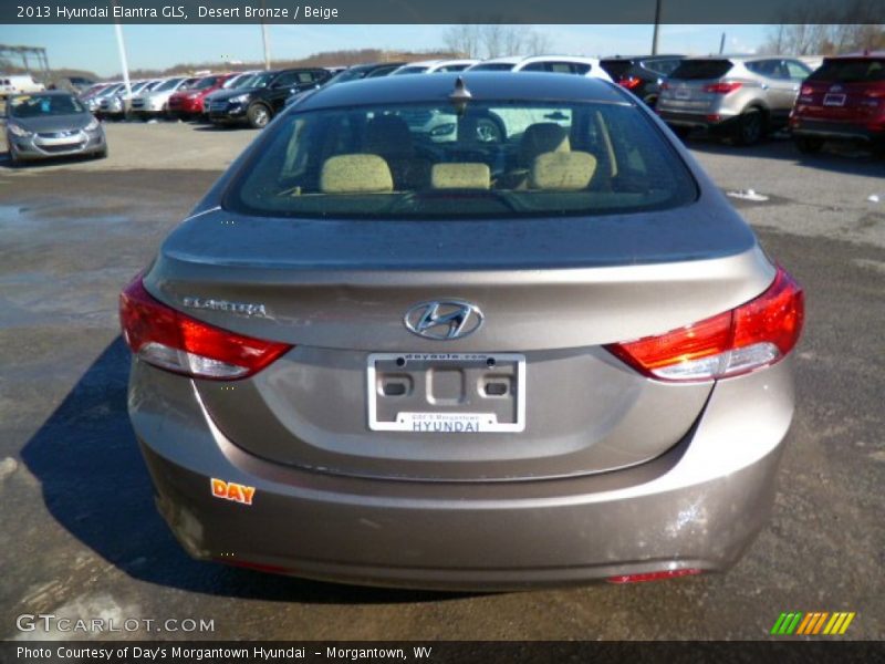 Desert Bronze / Beige 2013 Hyundai Elantra GLS