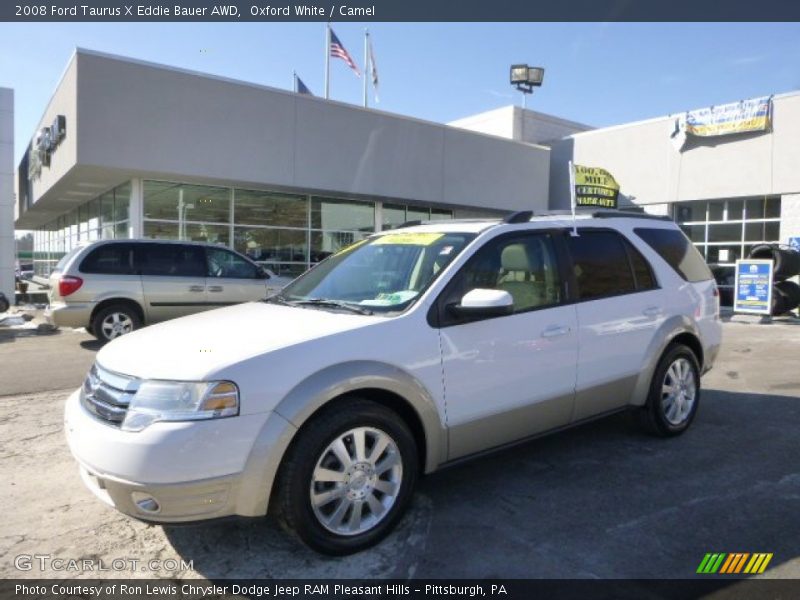 Oxford White / Camel 2008 Ford Taurus X Eddie Bauer AWD