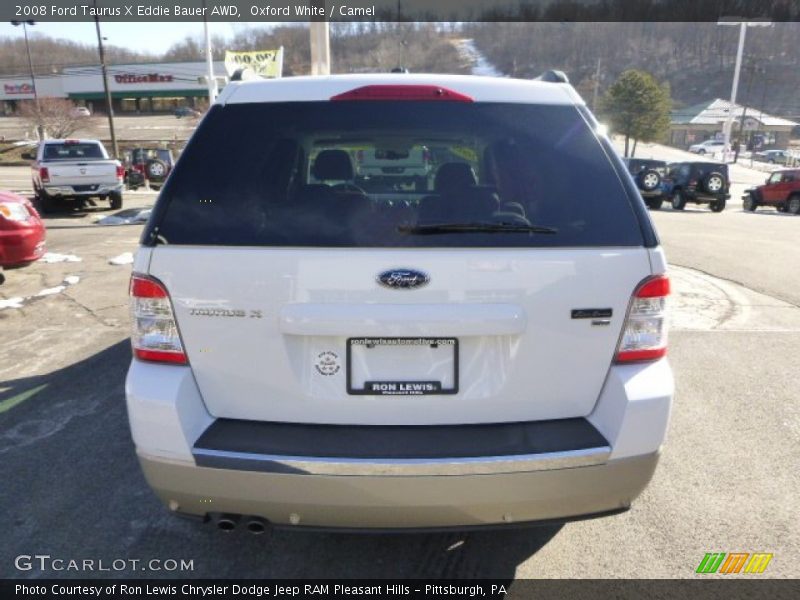 Oxford White / Camel 2008 Ford Taurus X Eddie Bauer AWD