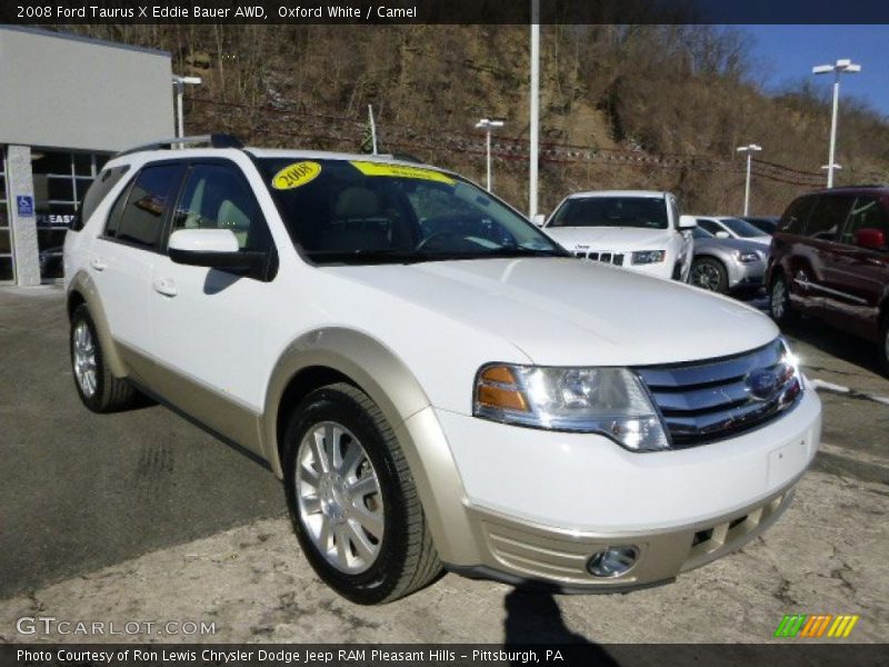 Oxford White / Camel 2008 Ford Taurus X Eddie Bauer AWD