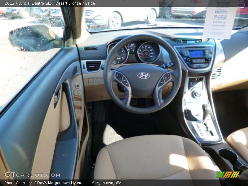 Desert Bronze / Beige 2013 Hyundai Elantra GLS