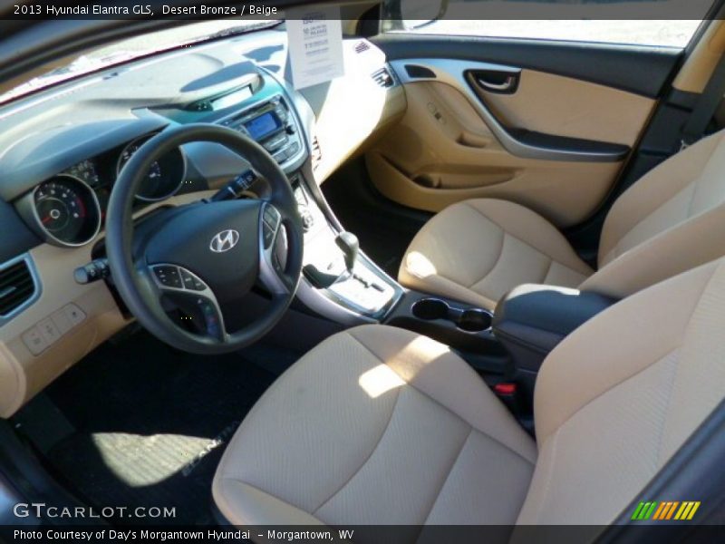 Desert Bronze / Beige 2013 Hyundai Elantra GLS