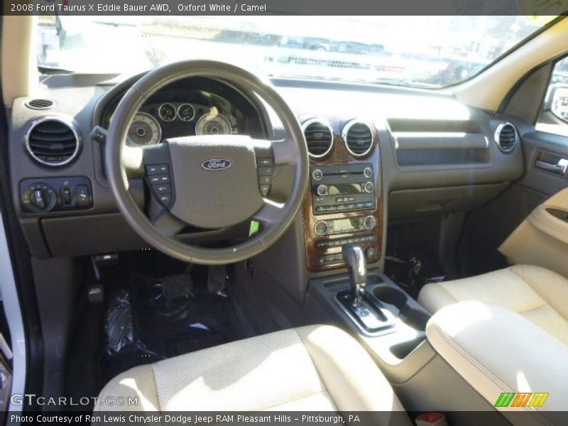 Oxford White / Camel 2008 Ford Taurus X Eddie Bauer AWD