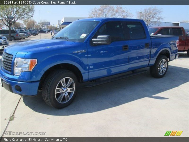 Blue Flame / Black 2014 Ford F150 STX SuperCrew
