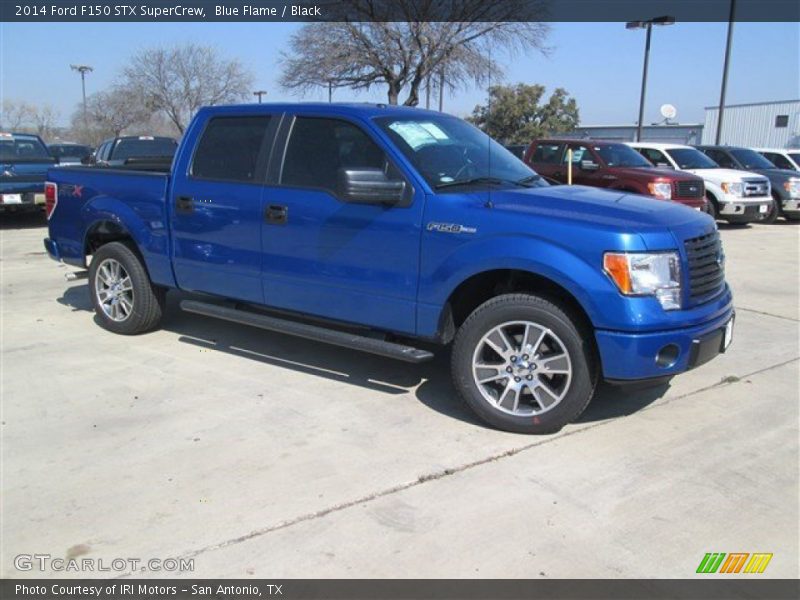 Blue Flame / Black 2014 Ford F150 STX SuperCrew