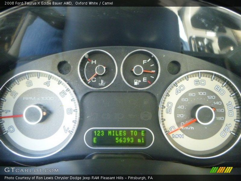 Oxford White / Camel 2008 Ford Taurus X Eddie Bauer AWD