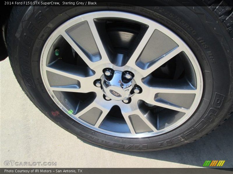 Sterling Grey / Black 2014 Ford F150 STX SuperCrew