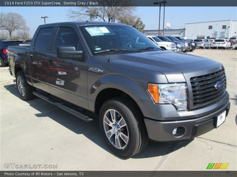 Sterling Grey / Black 2014 Ford F150 STX SuperCrew