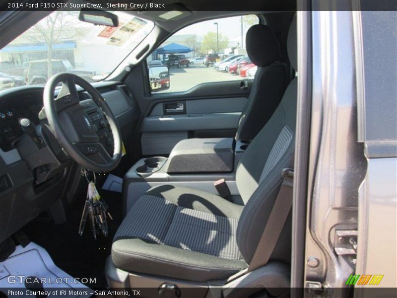 Sterling Grey / Black 2014 Ford F150 STX SuperCrew