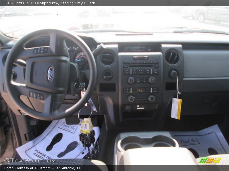 Sterling Grey / Black 2014 Ford F150 STX SuperCrew