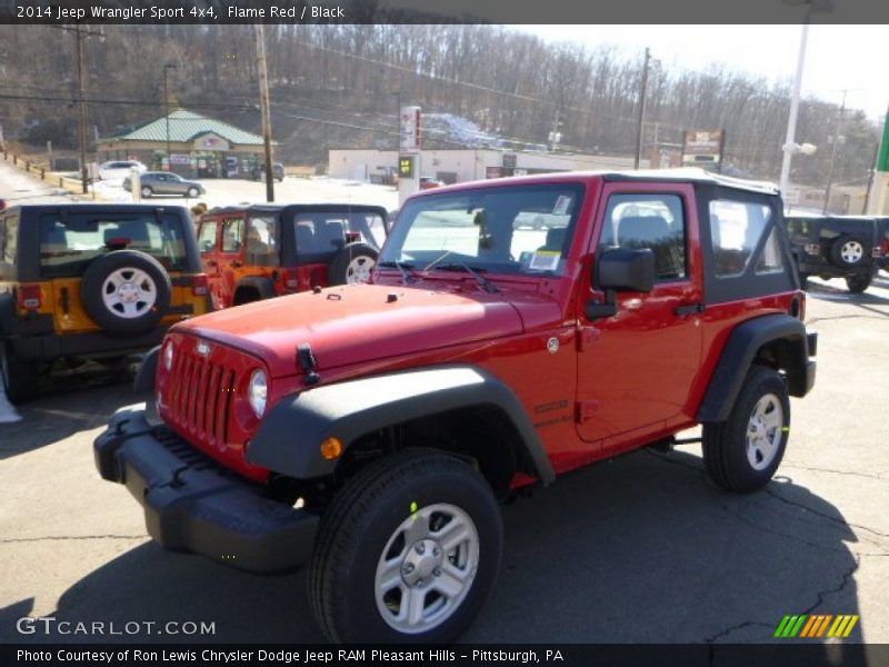 Flame Red / Black 2014 Jeep Wrangler Sport 4x4