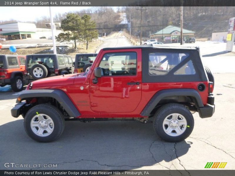 Flame Red / Black 2014 Jeep Wrangler Sport 4x4