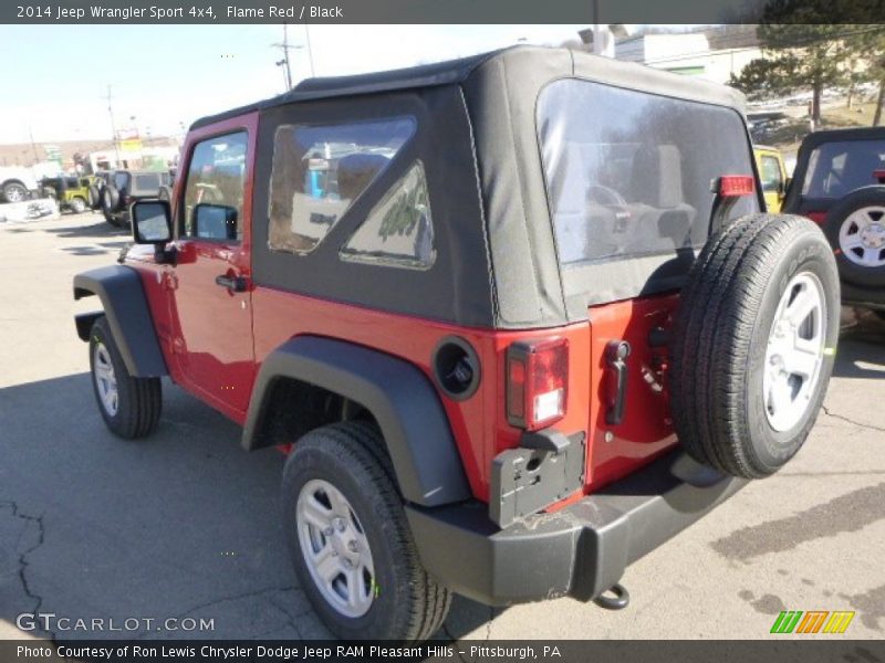 Flame Red / Black 2014 Jeep Wrangler Sport 4x4
