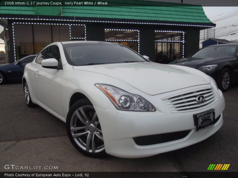 Ivory Pearl White / Wheat 2008 Infiniti G 37 Journey Coupe