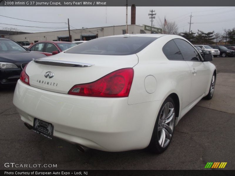 Ivory Pearl White / Wheat 2008 Infiniti G 37 Journey Coupe