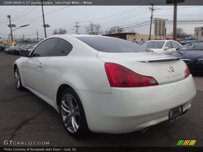 Ivory Pearl White / Wheat 2008 Infiniti G 37 Journey Coupe