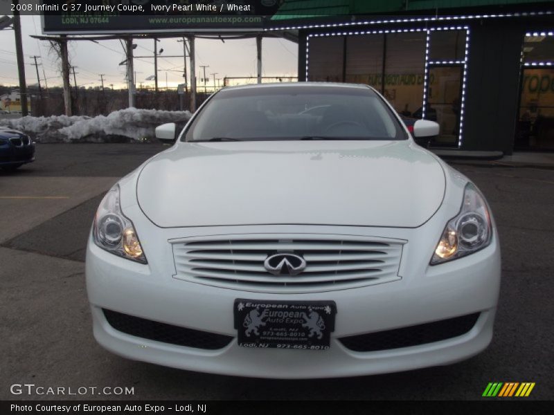 Ivory Pearl White / Wheat 2008 Infiniti G 37 Journey Coupe