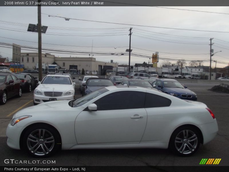 Ivory Pearl White / Wheat 2008 Infiniti G 37 Journey Coupe