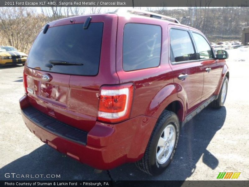 Sangria Red Metallic / Charcoal Black 2011 Ford Escape XLT 4WD