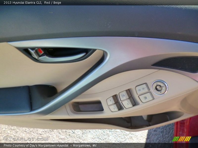 Red / Beige 2013 Hyundai Elantra GLS