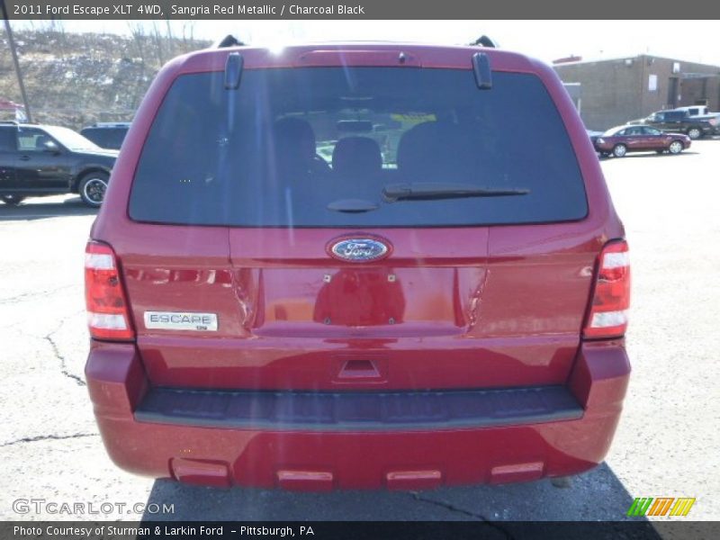 Sangria Red Metallic / Charcoal Black 2011 Ford Escape XLT 4WD