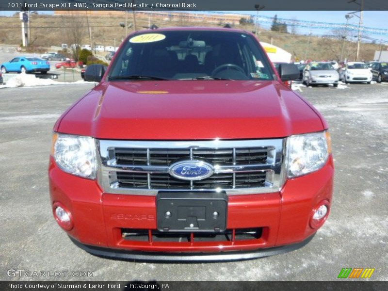 Sangria Red Metallic / Charcoal Black 2011 Ford Escape XLT 4WD