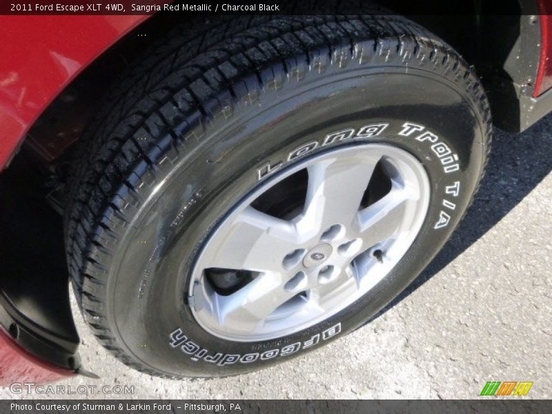 Sangria Red Metallic / Charcoal Black 2011 Ford Escape XLT 4WD
