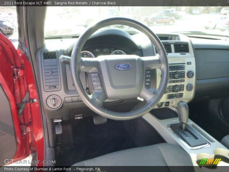 Sangria Red Metallic / Charcoal Black 2011 Ford Escape XLT 4WD