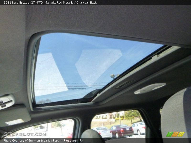 Sangria Red Metallic / Charcoal Black 2011 Ford Escape XLT 4WD