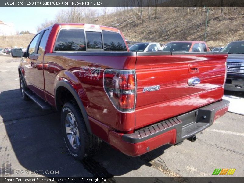 Ruby Red / Black 2014 Ford F150 FX4 SuperCab 4x4