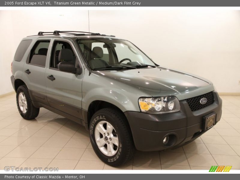 Titanium Green Metallic / Medium/Dark Flint Grey 2005 Ford Escape XLT V6