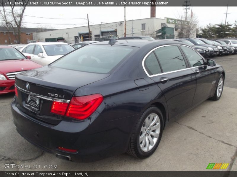 Deep Sea Blue Metallic / Saddle/Black Nappa Leather 2011 BMW 7 Series 750Li xDrive Sedan